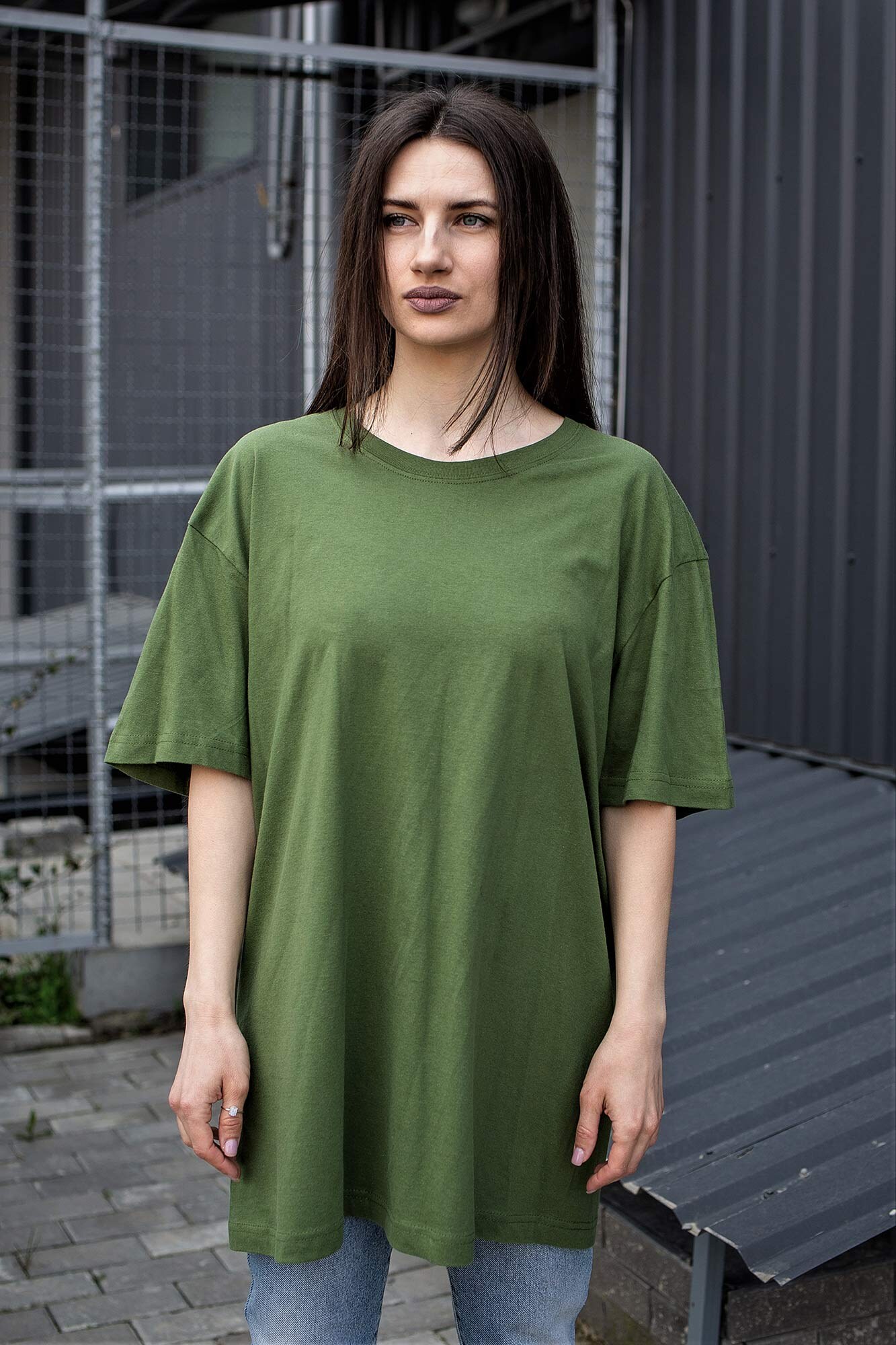 

Оверсайз Without Футболка Without Great L/XL Зеленый