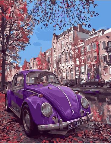 

Картина по номерам без коробки Paintboy Фиолетовый жук 40х50см (GX 32848)