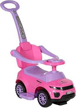 

Машинка-каталка "Off Road+Handle", pink - Bertoni/Lorelli (20-985571)