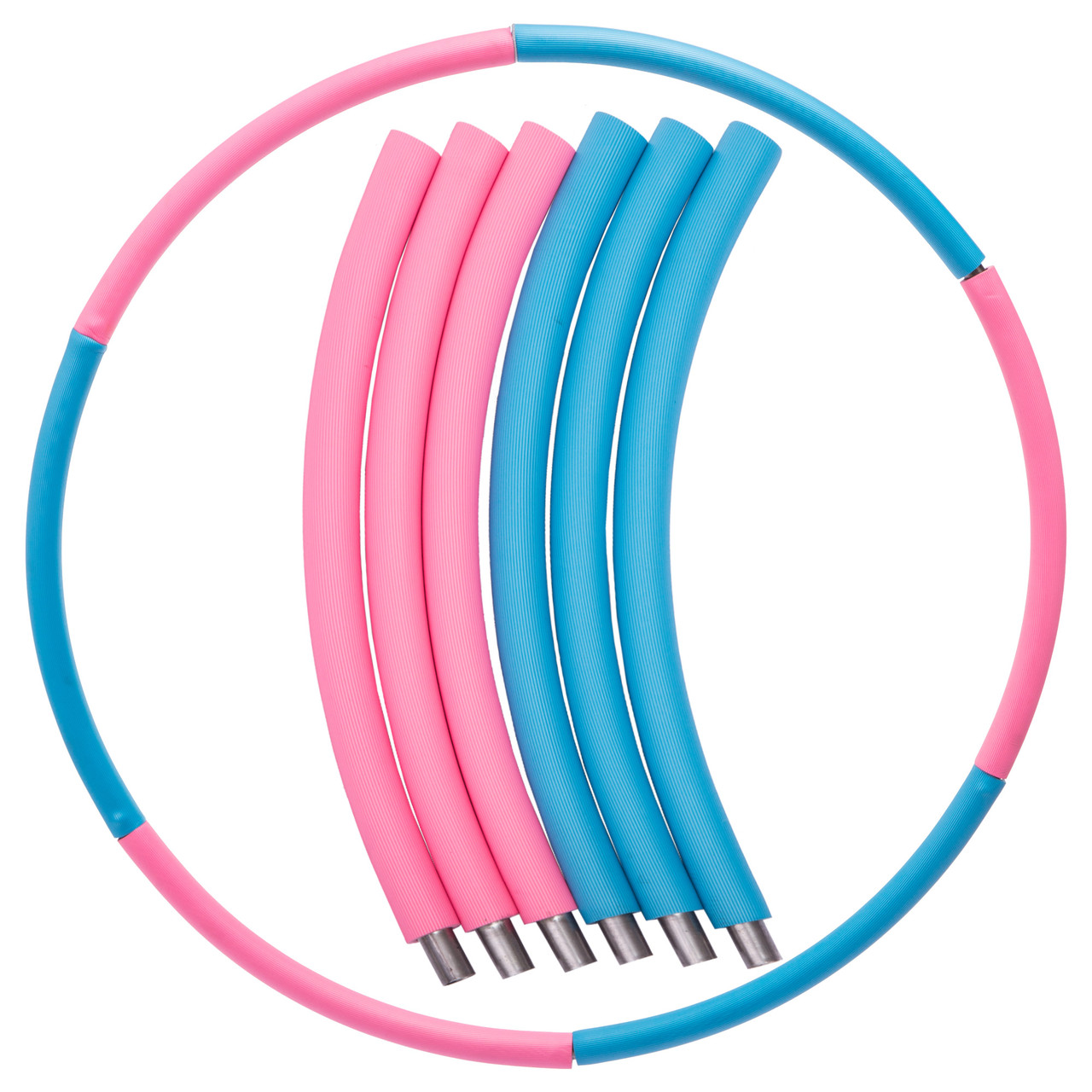 

Обруч массажный хула хуп Hula Hoop My Fit SP-Planeta 6015 диаметр 48 см Pink-Blue