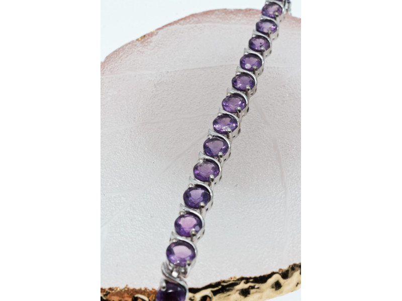 

Серебряный браслет с аметистами Мечта Натуральный Sky Jewelry 003141