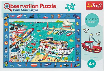 

Пазл "Observation + плакат Морской порт", 70 элементов - Trefl (20-575797)