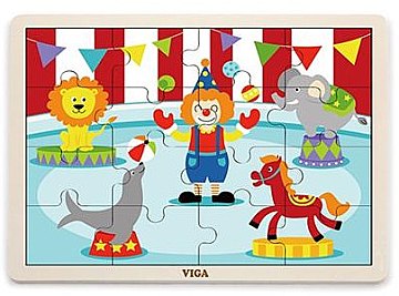 

Пазл "Цирк", 16 деталей - Viga Toys (20-643980)