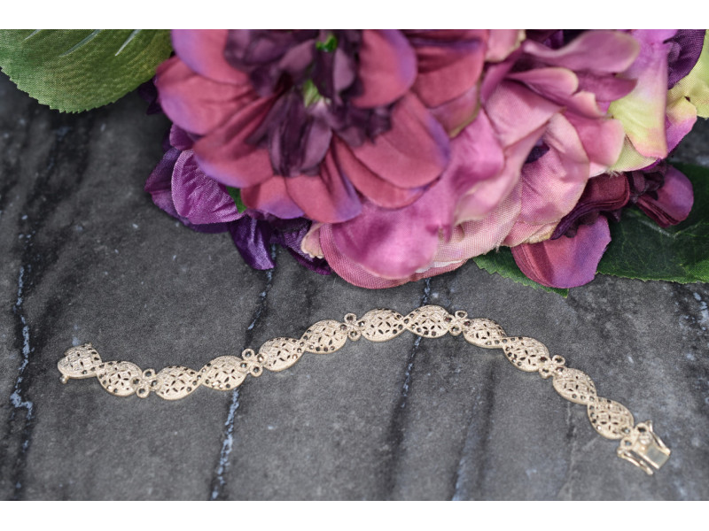 

Браслет серебро 925 проба с камнями Морион Sky Jewelry 001265