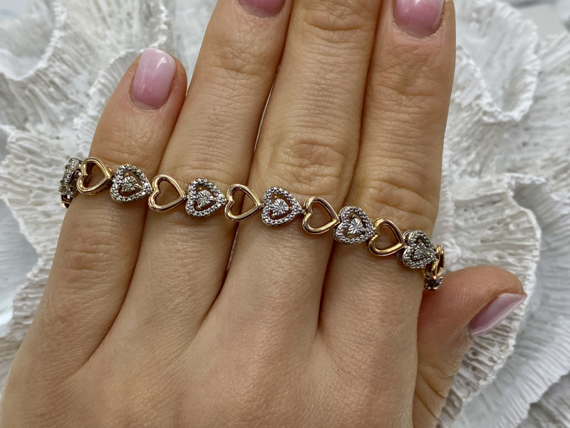 

Браслет из меди с фианитами Влюбленность Sky Jewelry 002868