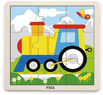 

Пазл "Паровоз", 9 деталей - Viga Toys (20-643930)