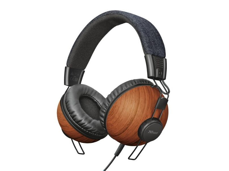 

Наушники Trust Noma Over-Ear Mic Denim Wood
