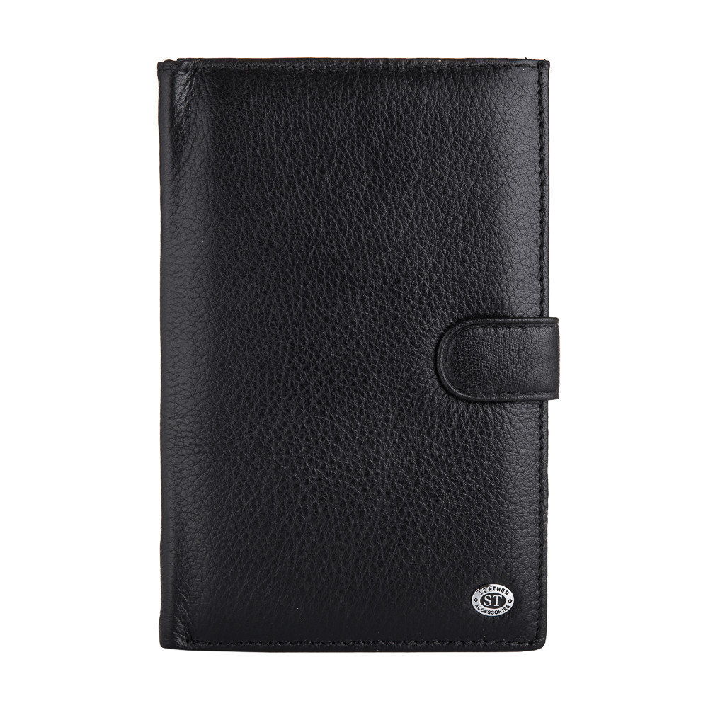 

Мужской кожаный кошелек ST Leather MS 40 Black