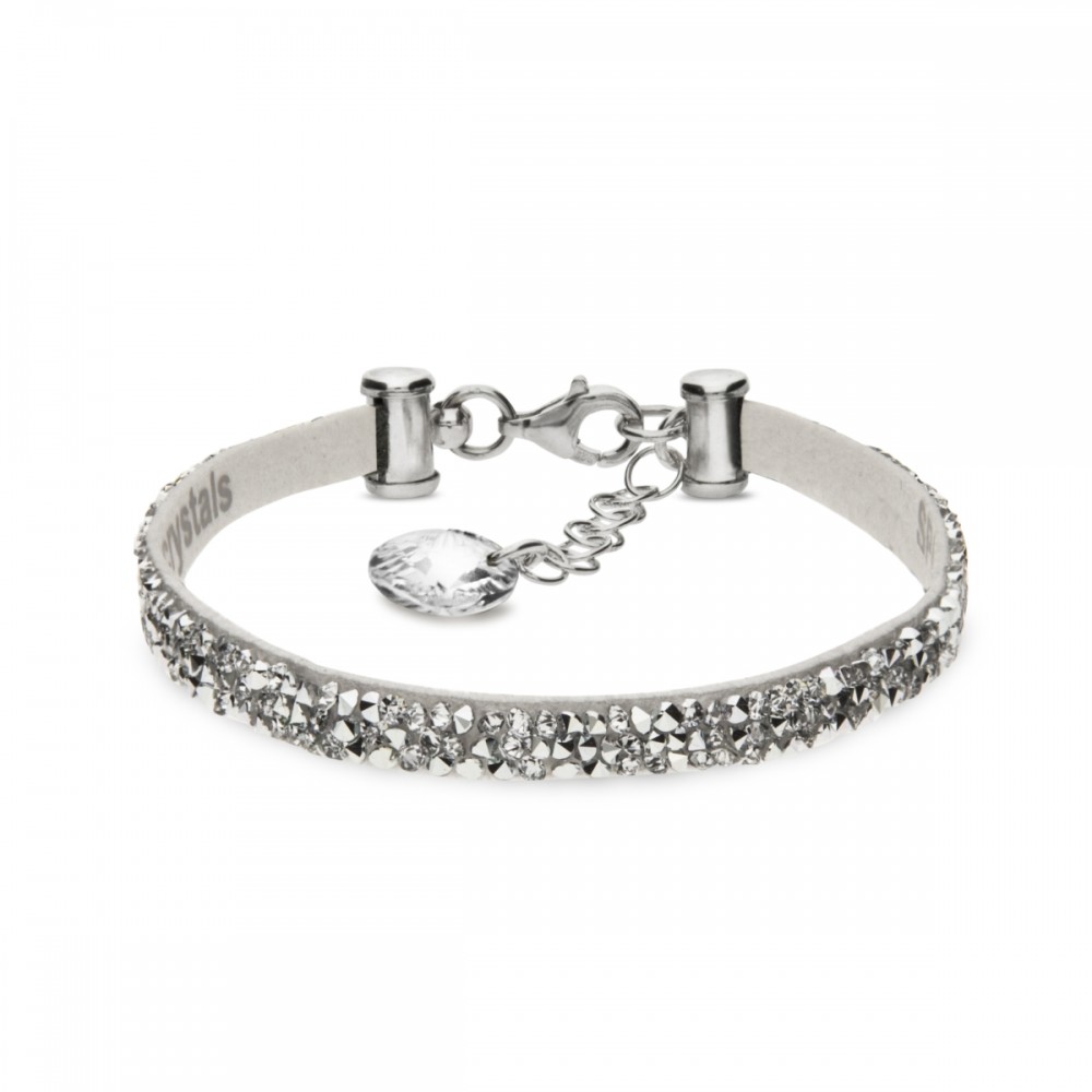 

Браслет Spark из Алькантара и серебра со Swarovski Stripe Rock BTRK1WC