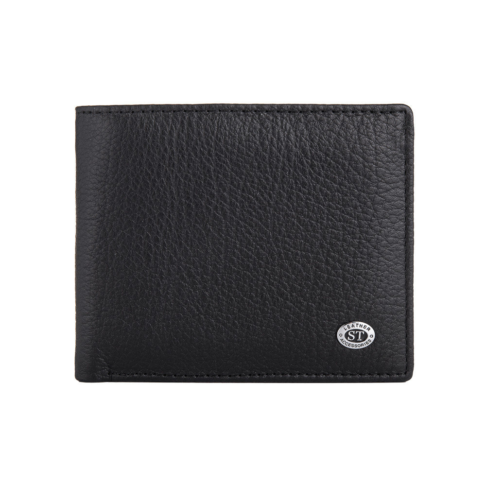 

Мужской кожаный кошелек ST Leather 4 Black