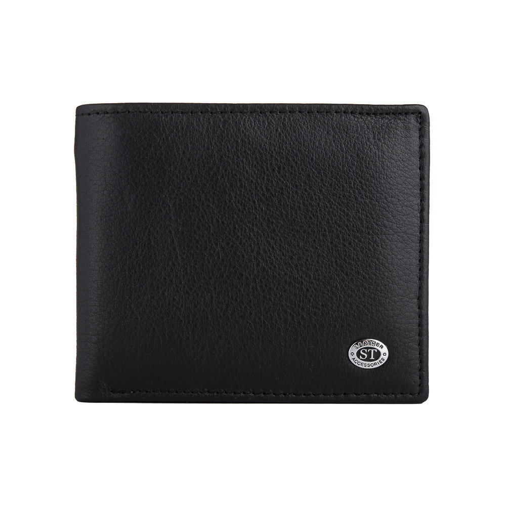 

Мужской кожаный кошелек ST Leather 3 Black