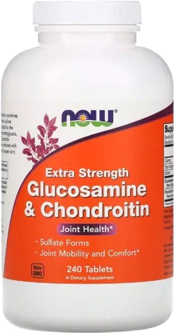 

Глюкозамин И Хондроитин Усиленного действия, Glucosamine & Chondroitin & MSM, Now Foods 240 Таблето (733739032447)