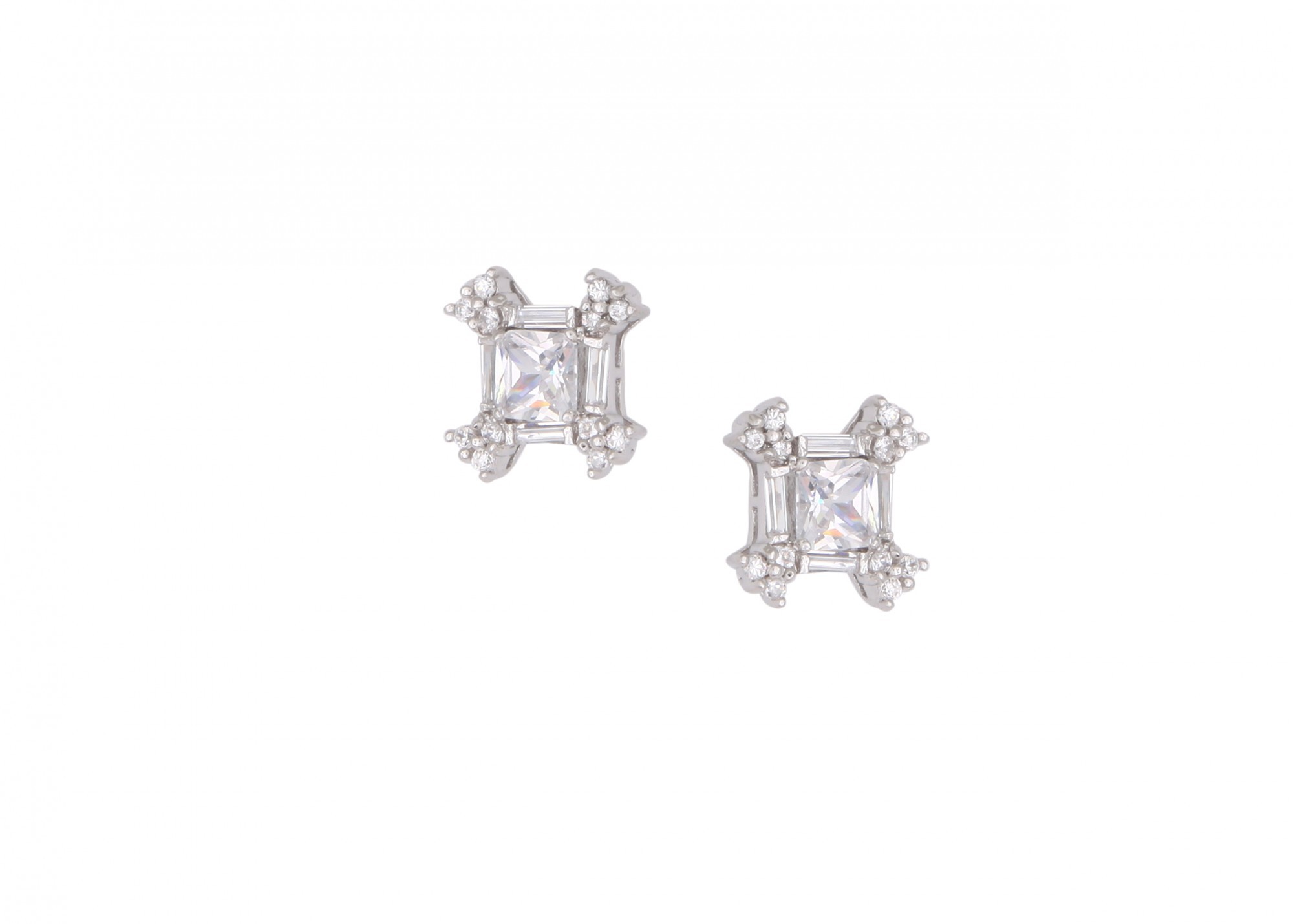 

Серьги Blue Dolphin 15х15 мм Белые