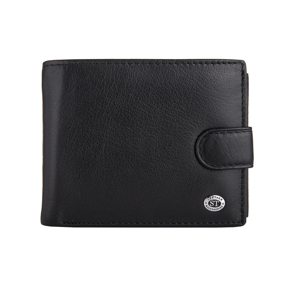 

Мужской кожаный кошелек ST Leather 141 Black