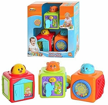 

Набор развивающих кубиков, 3 шт - WinFun (20-986276)