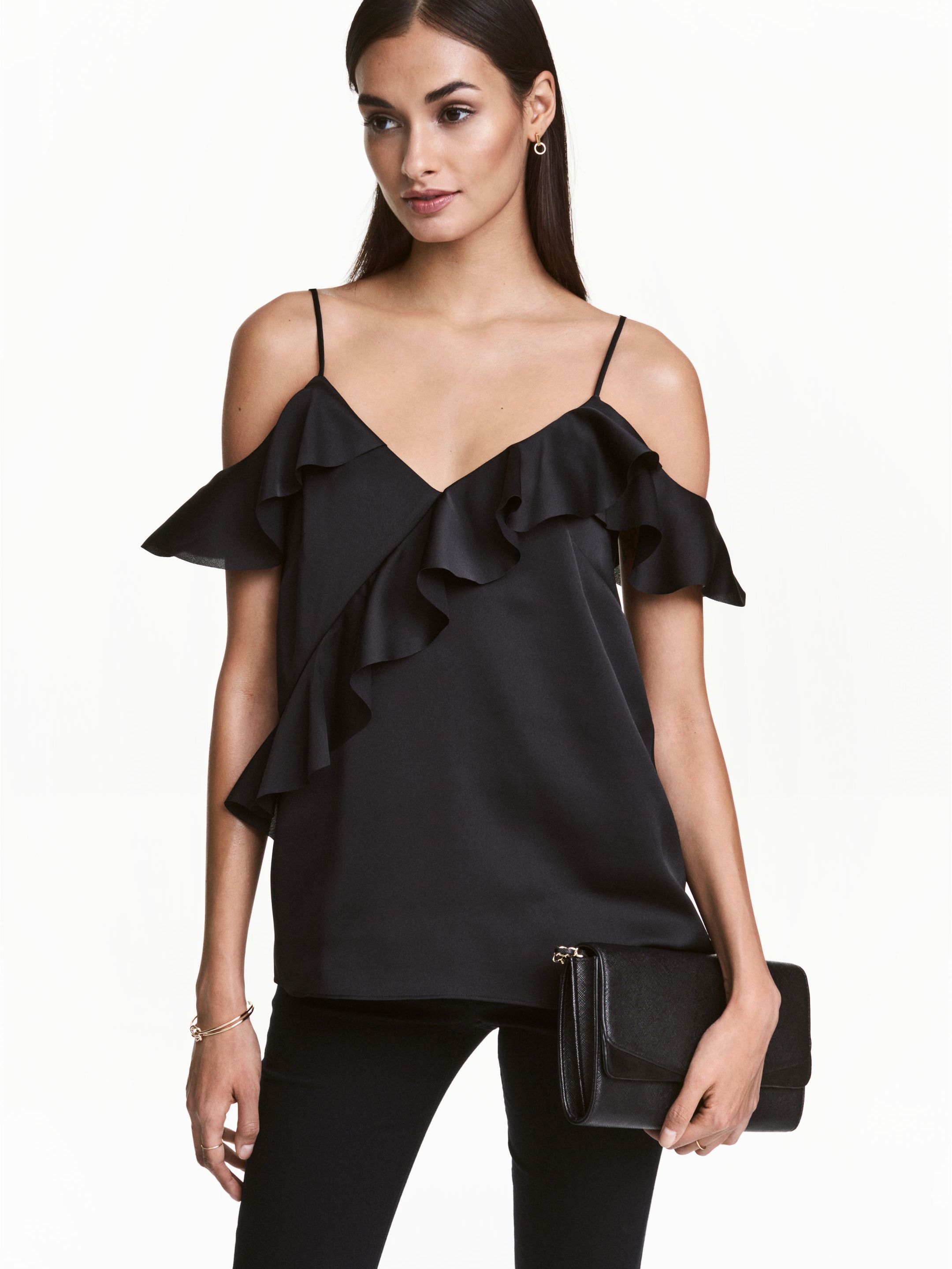 

Топ H&M 4672115-AAAD 38 Черный
