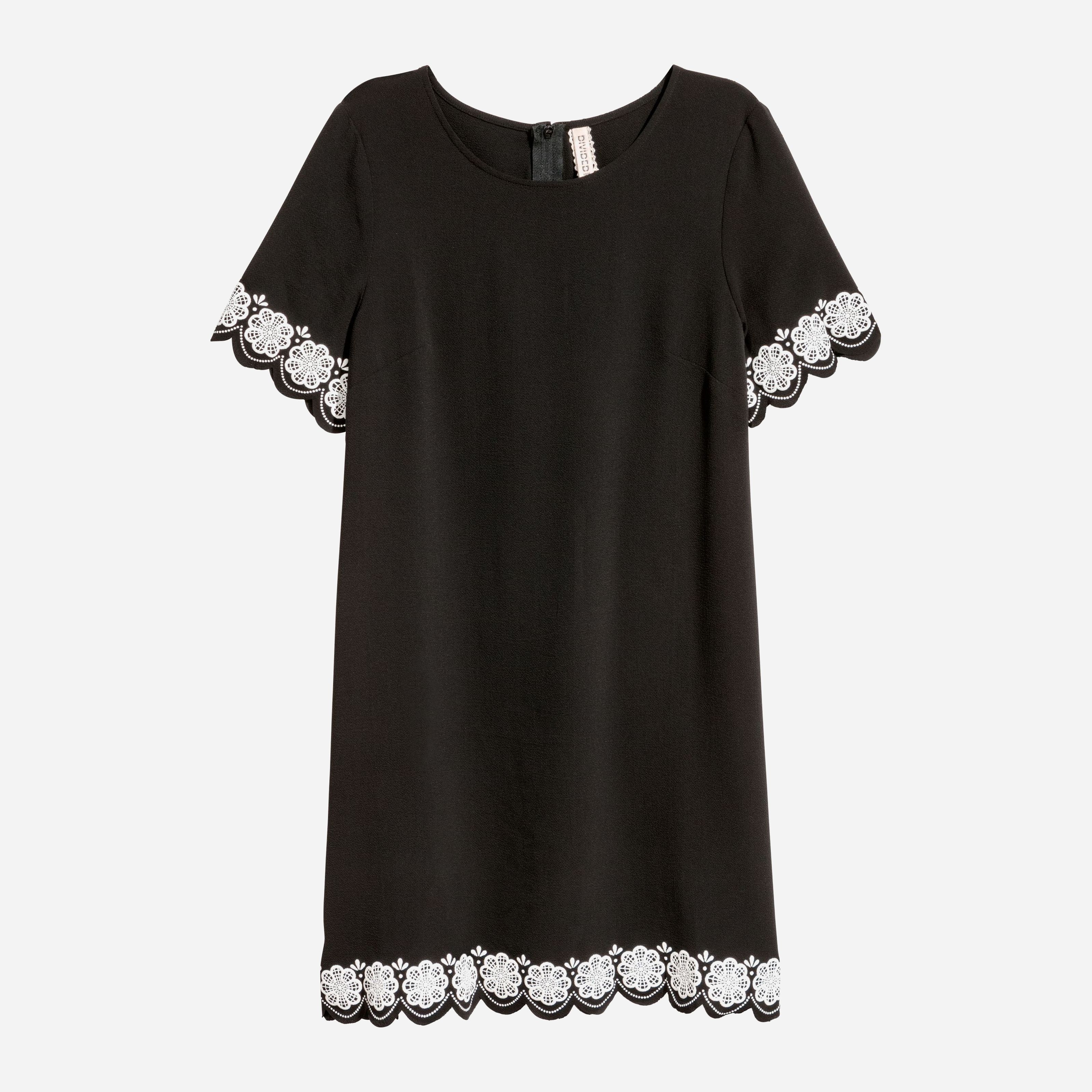 

Платье H&M 5562266-ACRV 34 Черное с белым