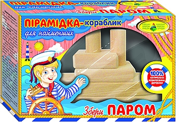 

Пирамидка-кораблик "Паром" - Киевская фабрика игрушек Энергия плюс (20-964485)