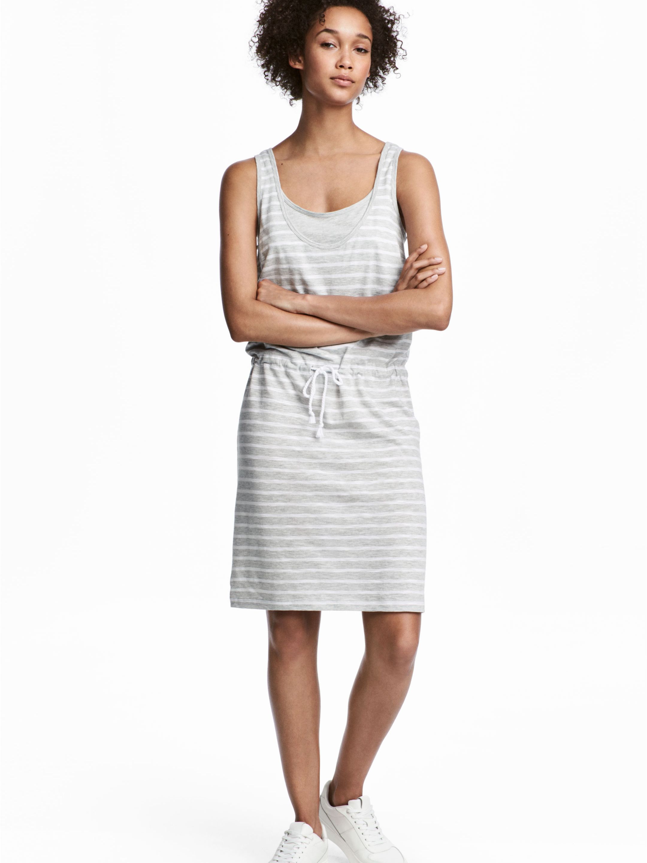 

Сарафан H&M 5090146-ADVR S Белый с серым