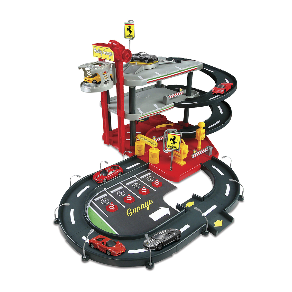 

Игровой набор - ГАРАЖ FERRARI (3 уровня, 2 машинки 1:43) Bburago 18-31204