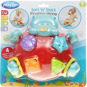 

Сортер для ванной "Гиппопотам", от 6 месяцев - Playgro (20-495045)