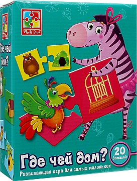 

Игра развивающая "Где чей дом" (рус.) - Vladi Toys (20-964516)