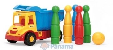 

Грузовик с кеглями "Multi Truck", 32220, (желтая кабина, голубой кузов) - Wader (20-125838)
