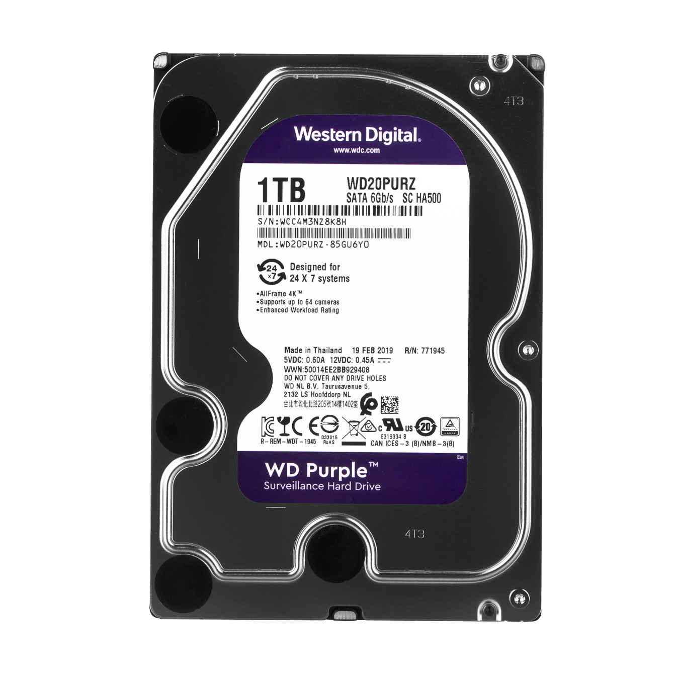 

Жесткий диск Western Digital 1TB Purple