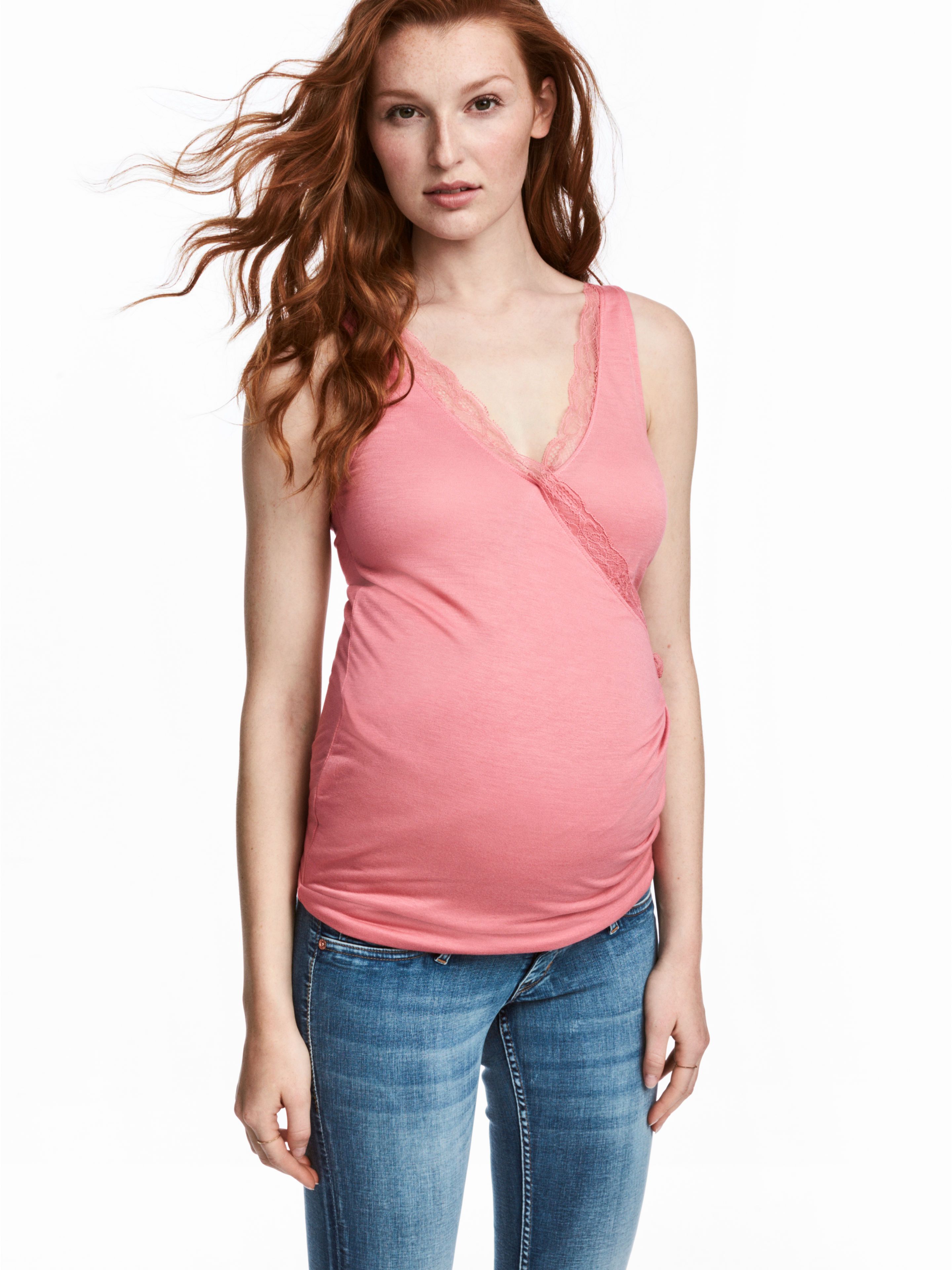 

Майка для беременных H&M 5548356-ACVD M Коралловая
