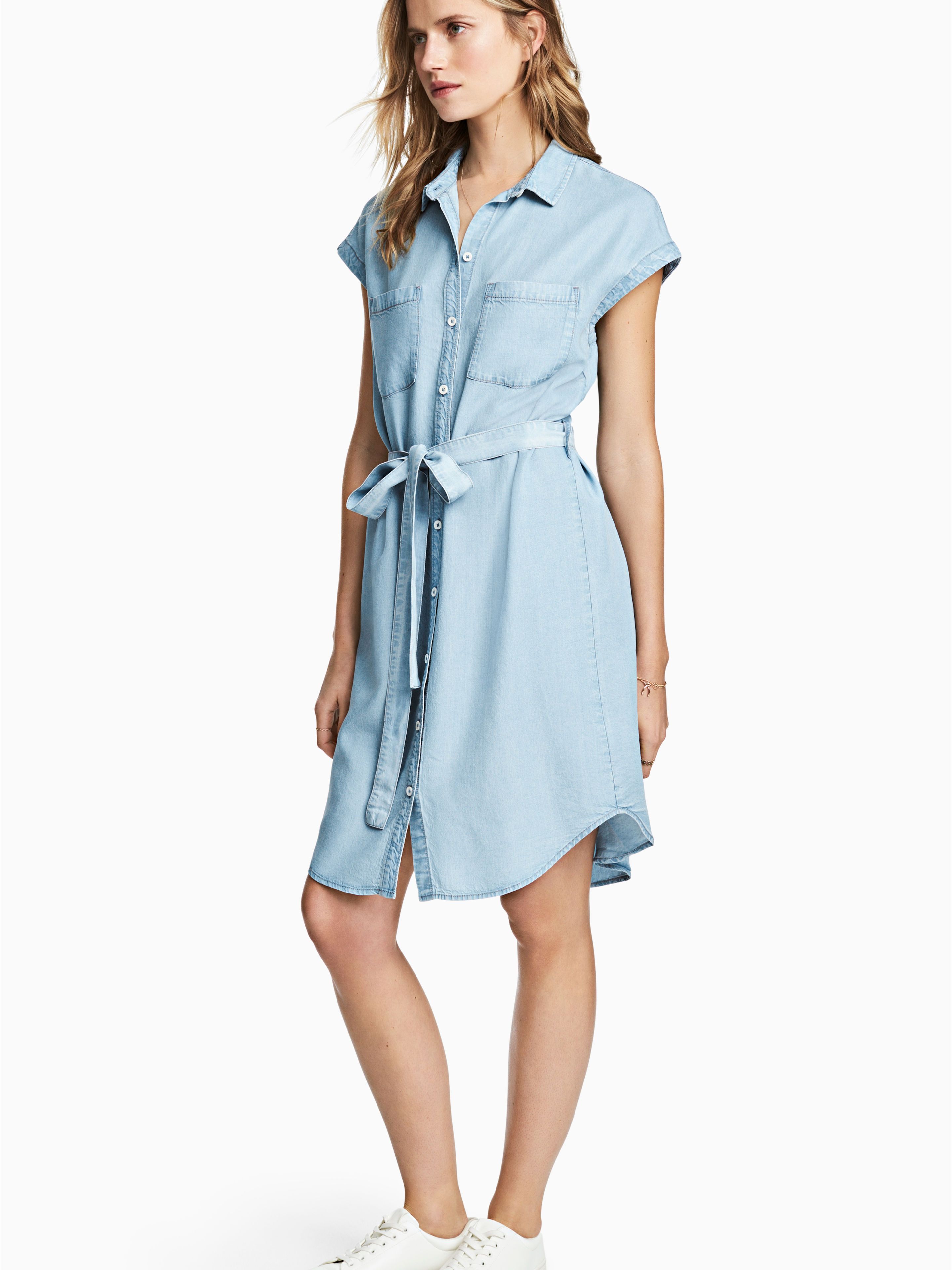 

Платье джинсовое H&M 4744025-ACUP 42 Голубое