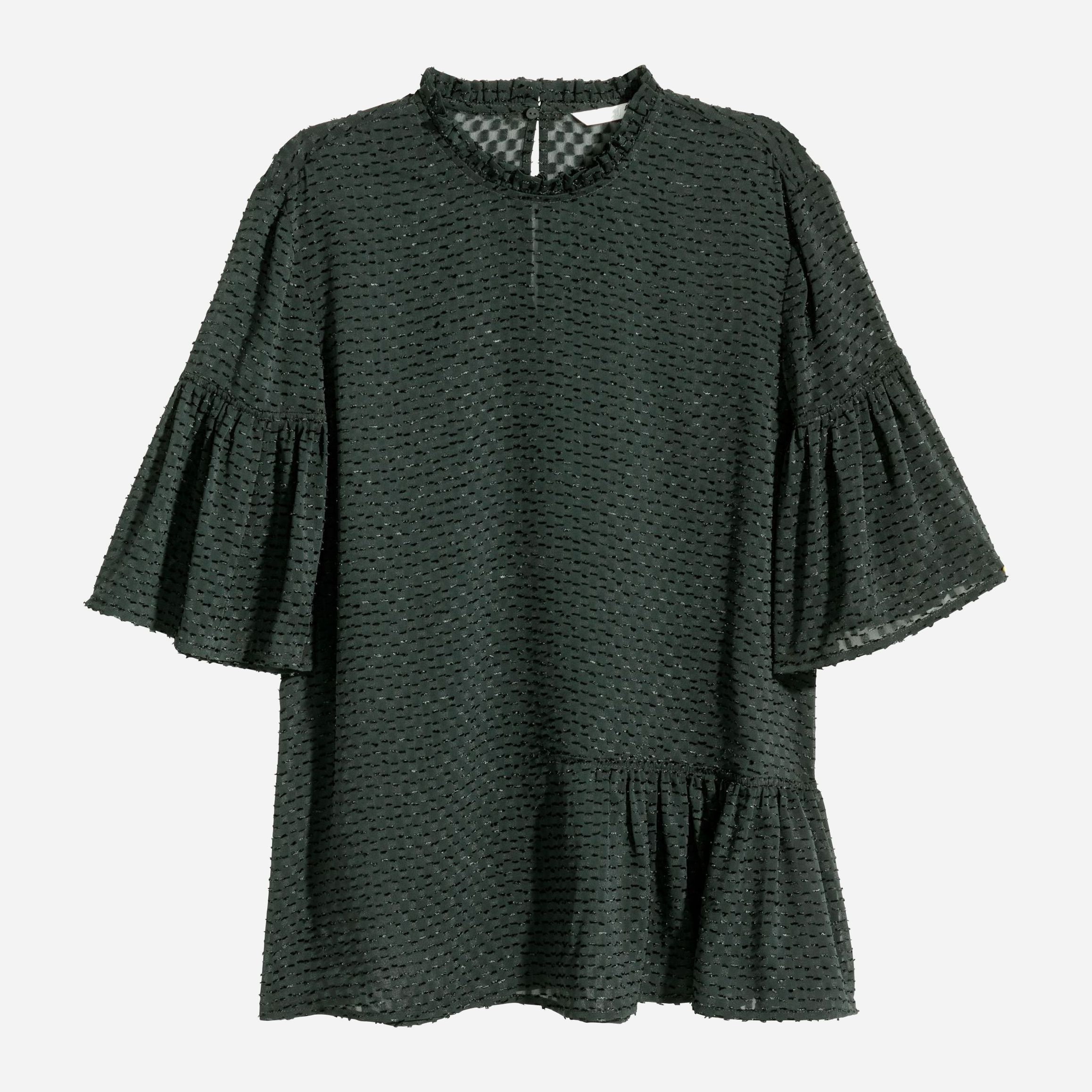 

Блузка H&M 5484796-ACXO 36 Темно-зеленая