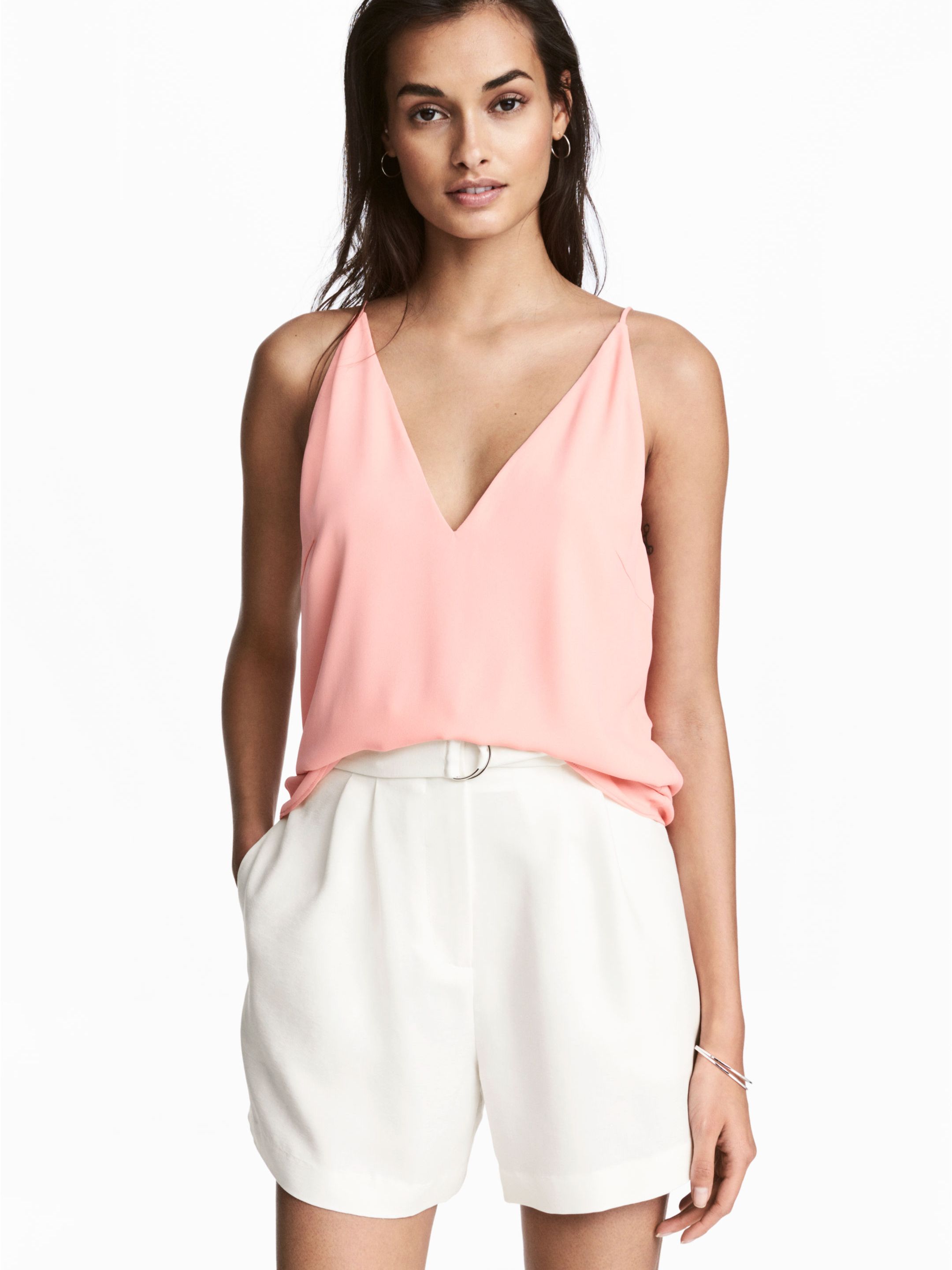 

Топ H&M 5087155-ACWG 40 Розовый
