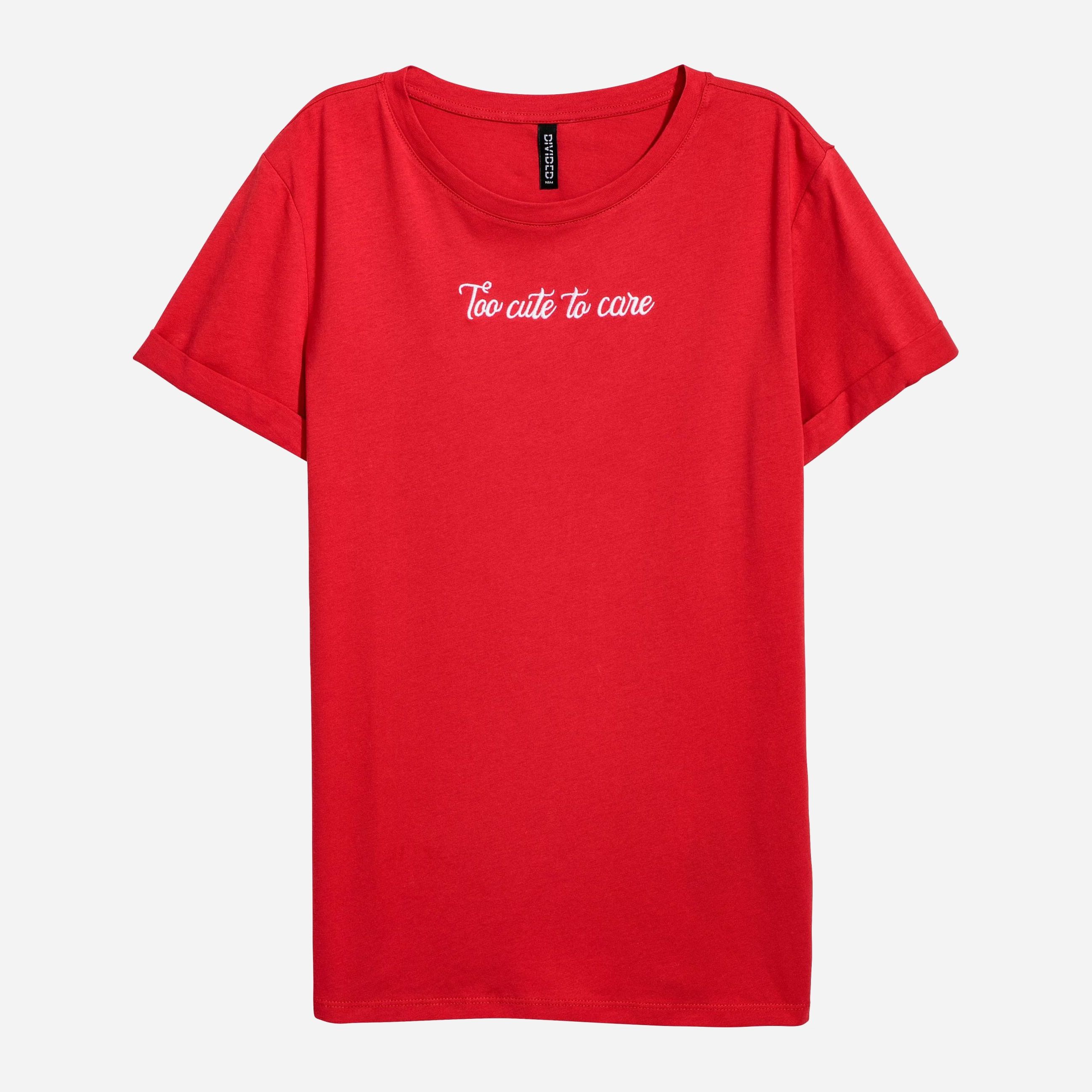

Футболка H&M 5916477-ACVF L Красная