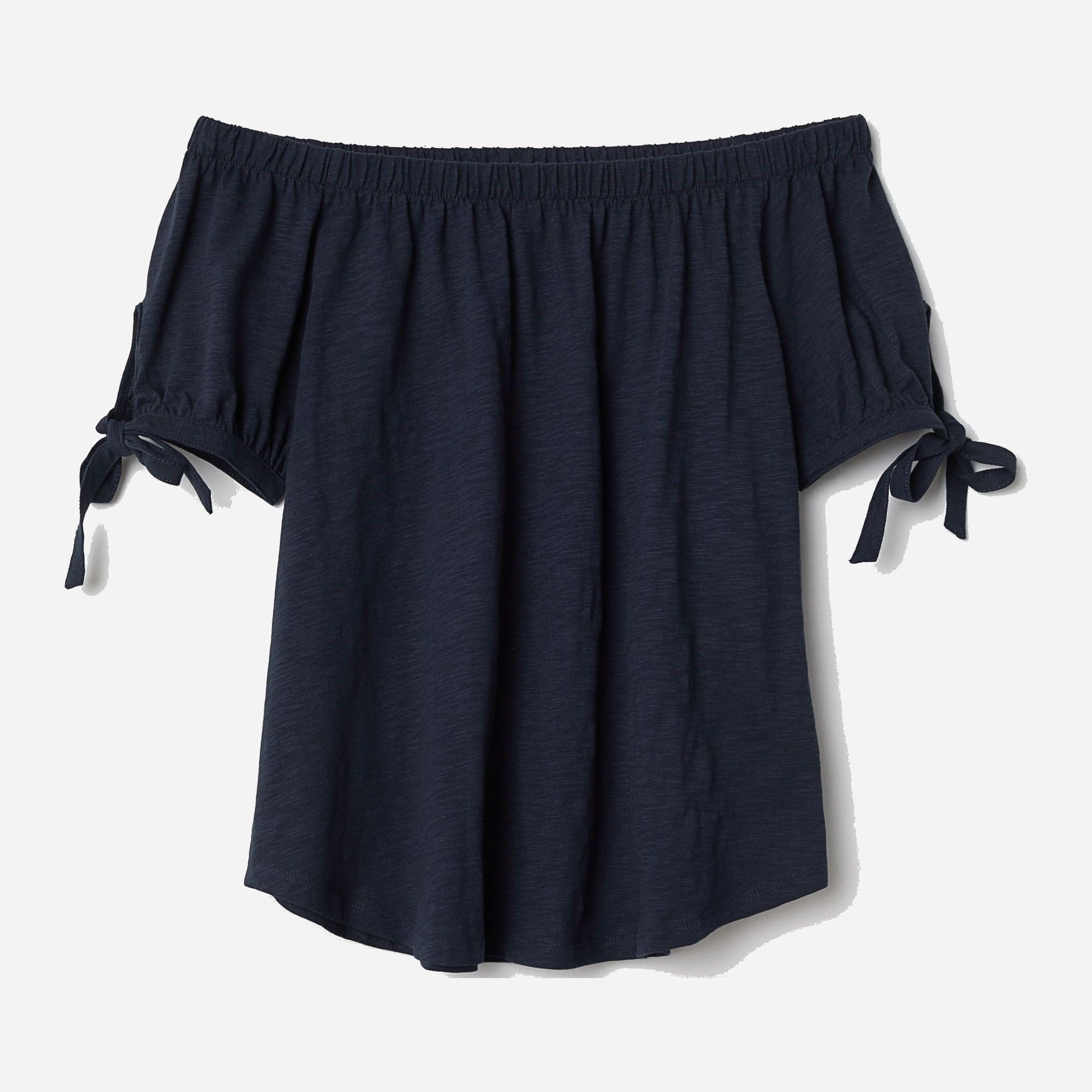 

Топ H&M 6153257-AAQJ M Темно-синий