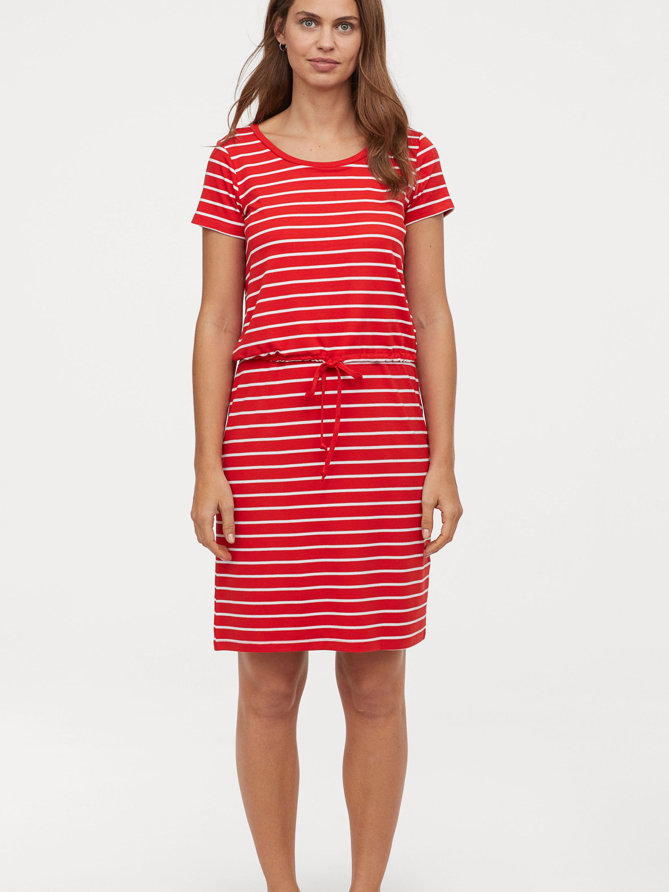 

Платье H&M 6072697-ABKS M Красное с белым