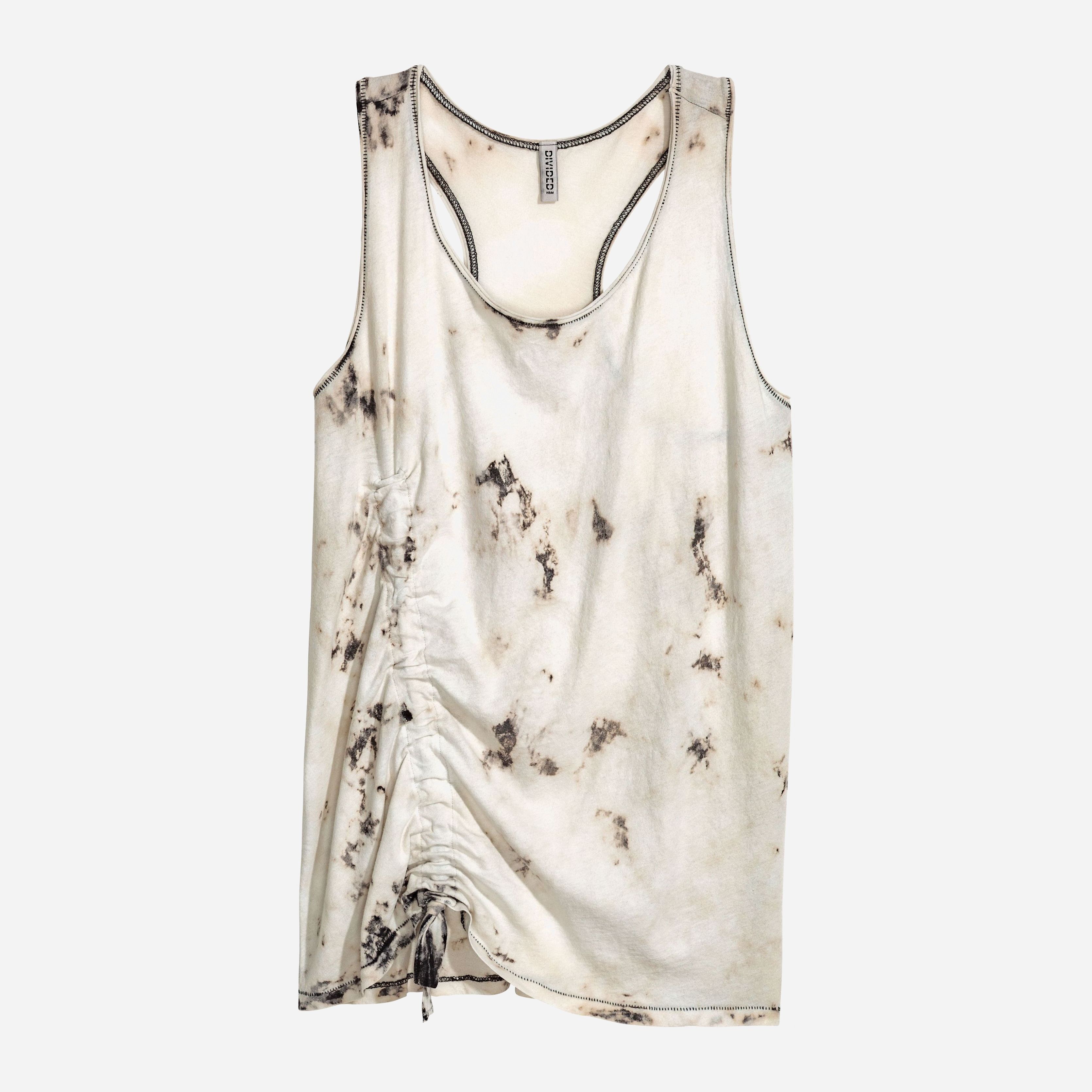 

Топ H&M 5043186-APZZ L Светло-серый с черным