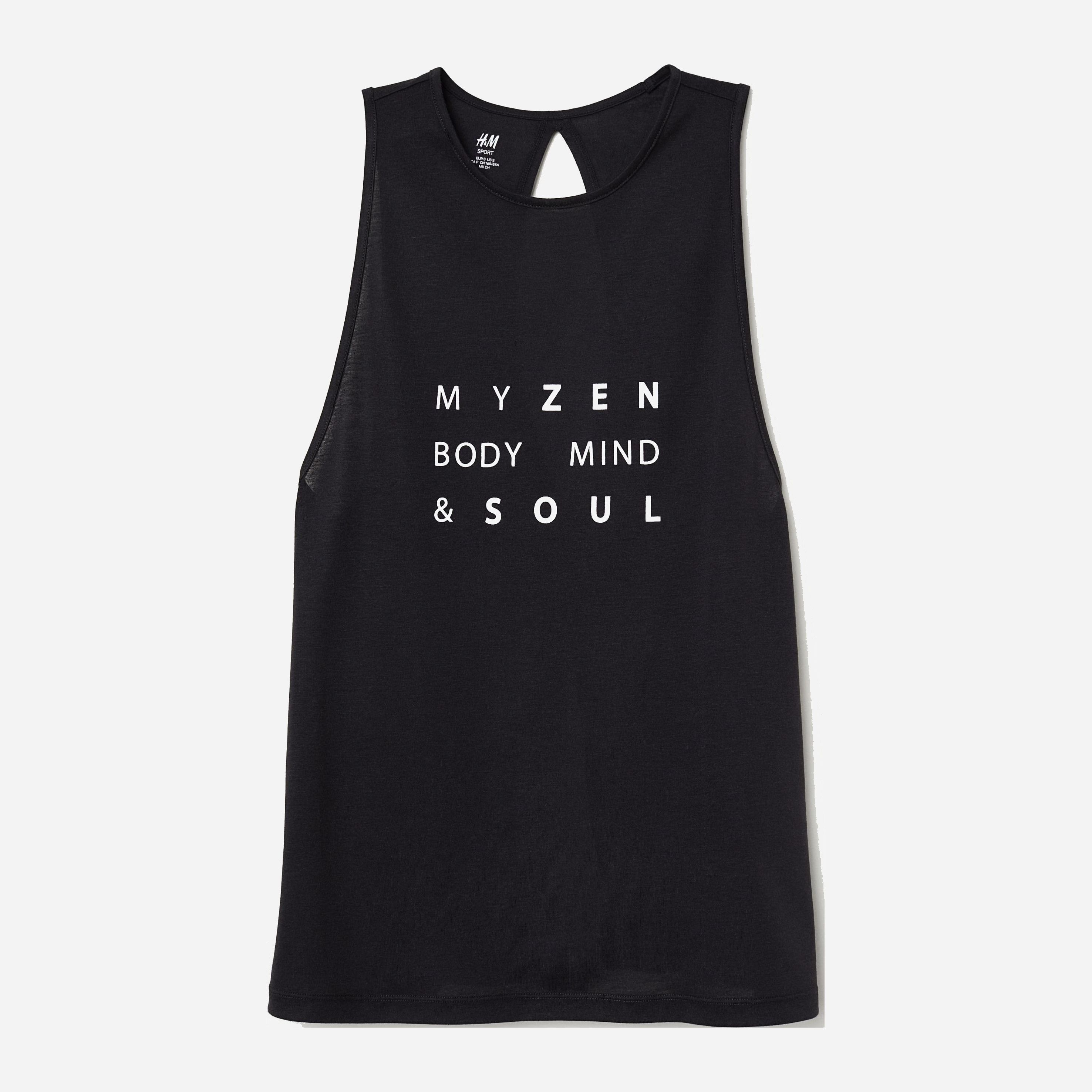 

Майка H&M 5950707-AAAD M Черная с белым