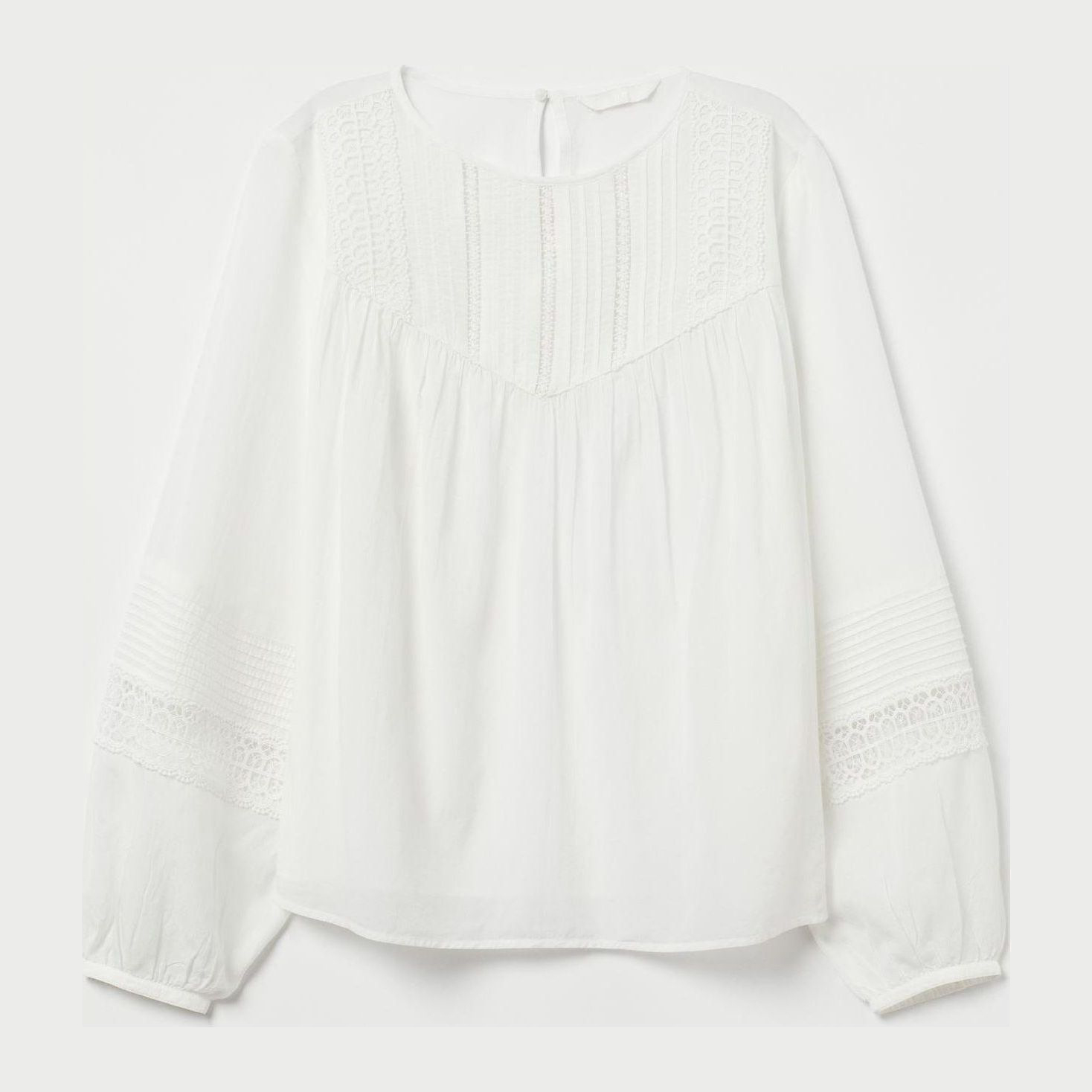 

Блузка H&M 7076999-ABAK 32 Молочная