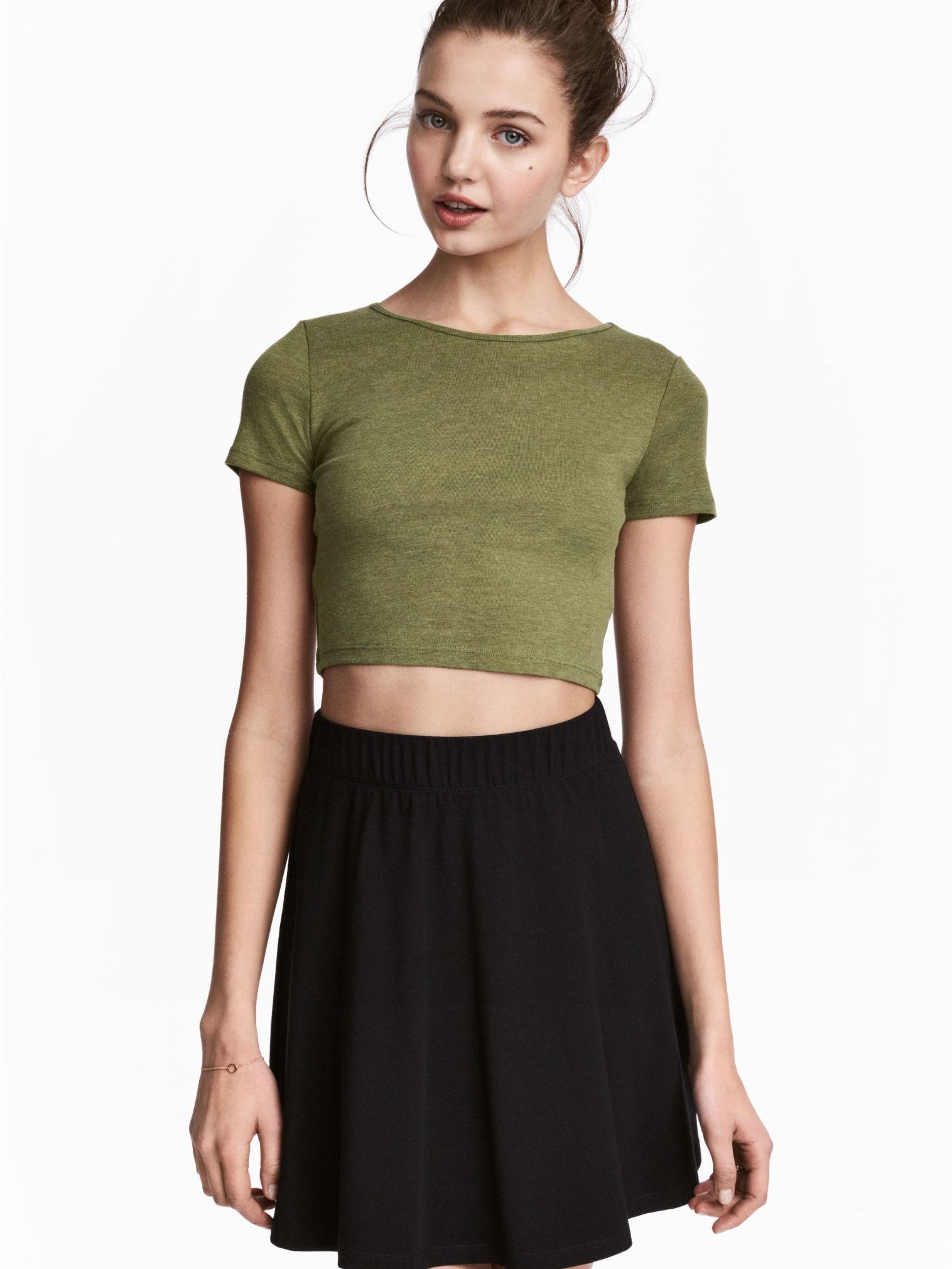 

Топ H&M 476583-ACUW S Зеленый