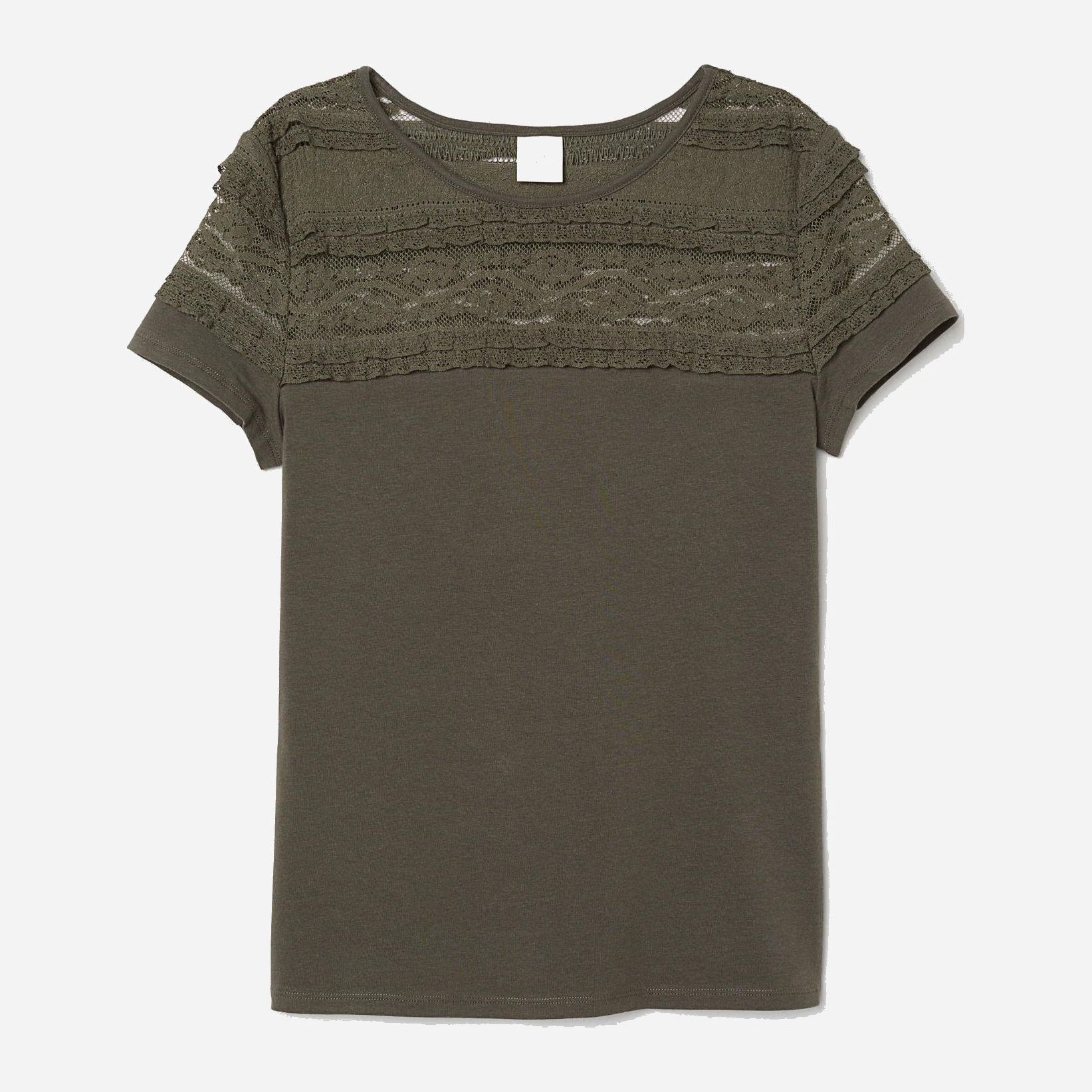

Футболка H&M 6112219-ACXO L Темно-зеленая