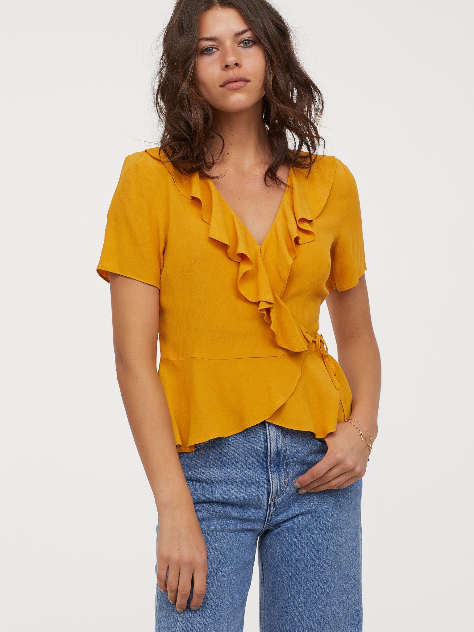 

Блузка H&M 7111889-ACSC 36 Горчичная