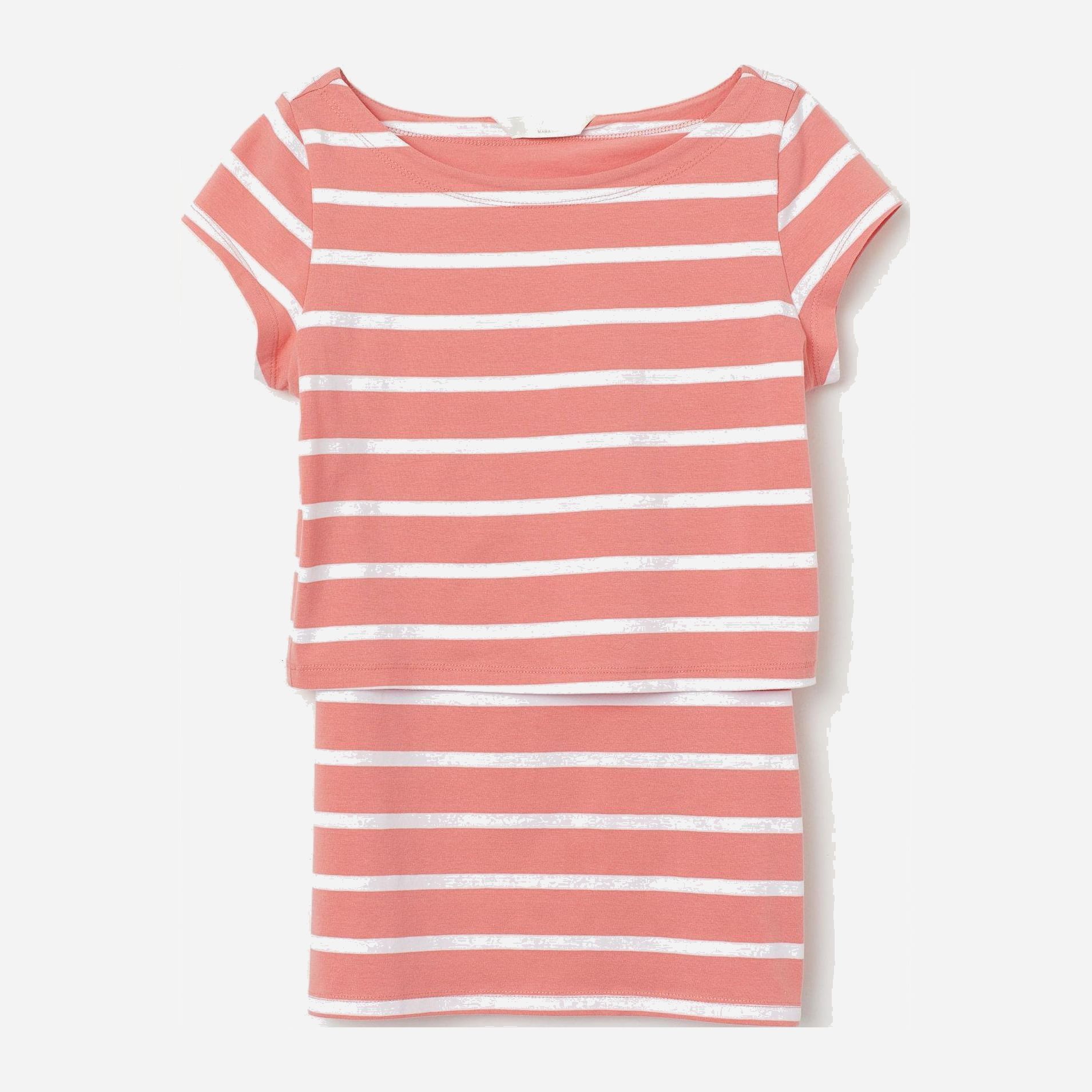 

Футболка H&M 6426719-AARM M Розовая с белым