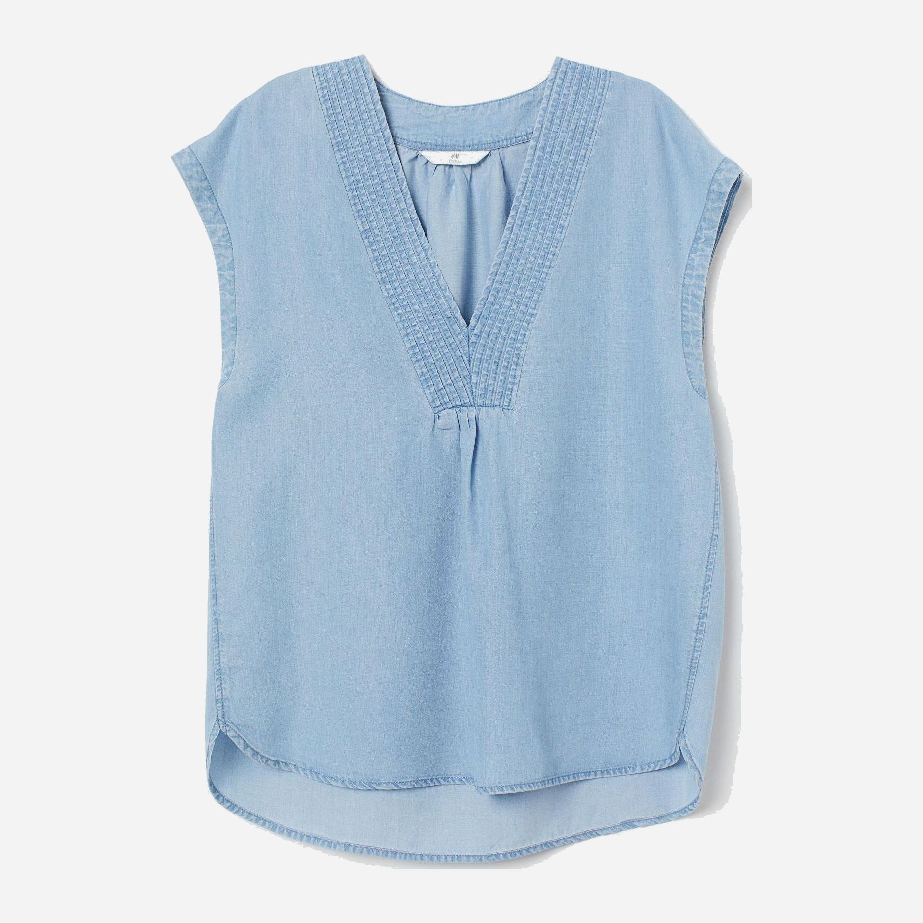 

Топ джинсовый H&M 7354379-ACUP 42 Голубой