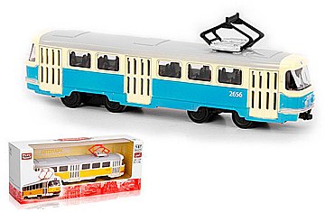 

Машинка инерционная "Трамвай", 1:87, голубая - АвтоСвіт (20-693910)