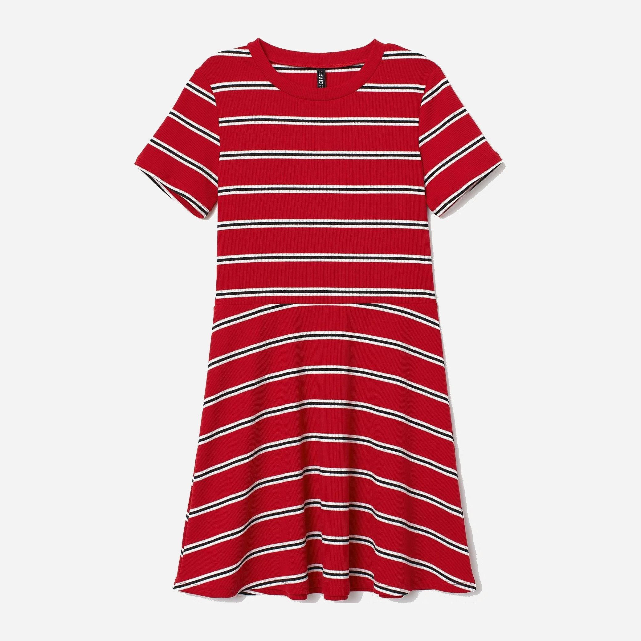 

Платье H&M 7148299-ADSM 42 Красное с белым