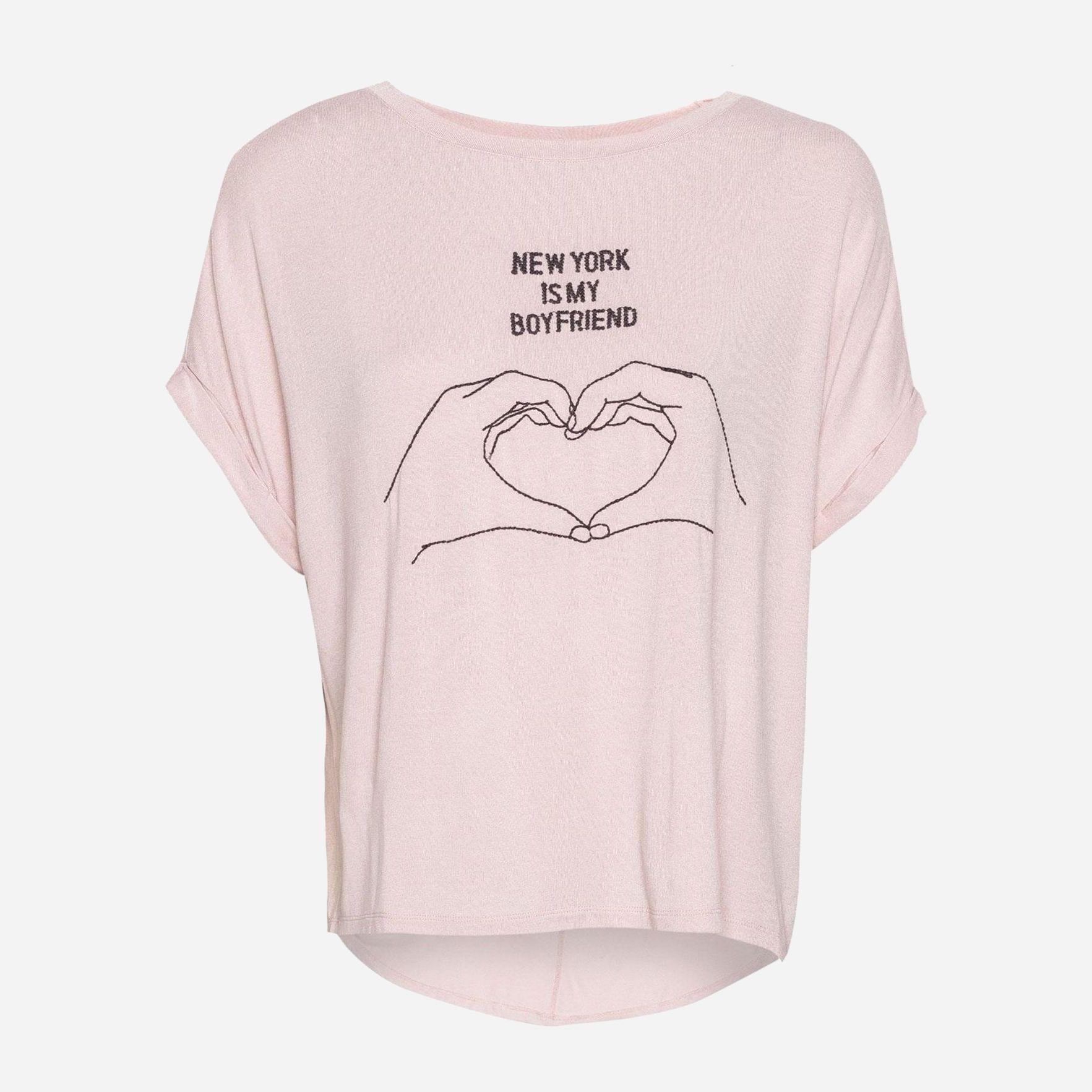 

Футболка Pull & Bear 5241/388/612-AEMZ M Светло-розовая