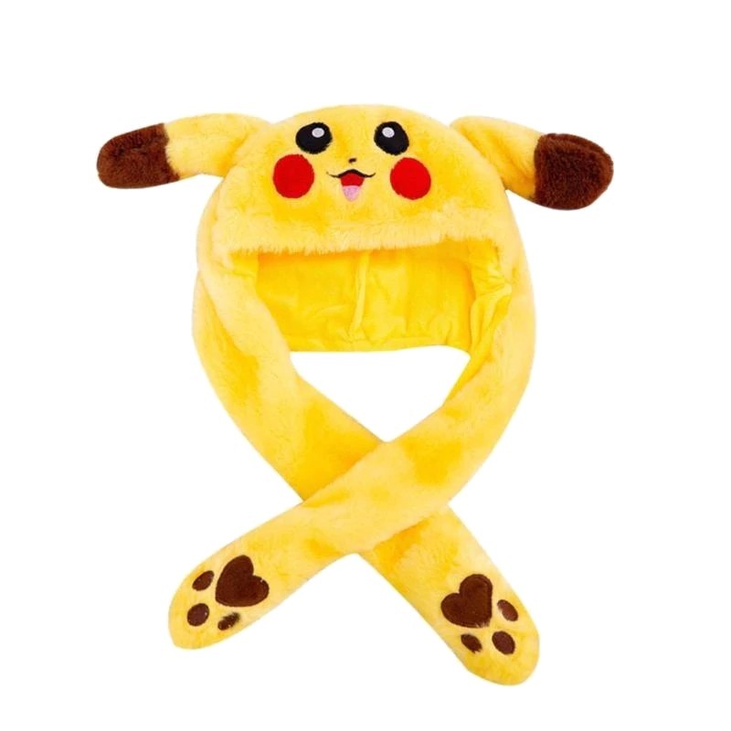 

Светящаяся шапка Pikachu toys soft toys with led с двигающими ушками