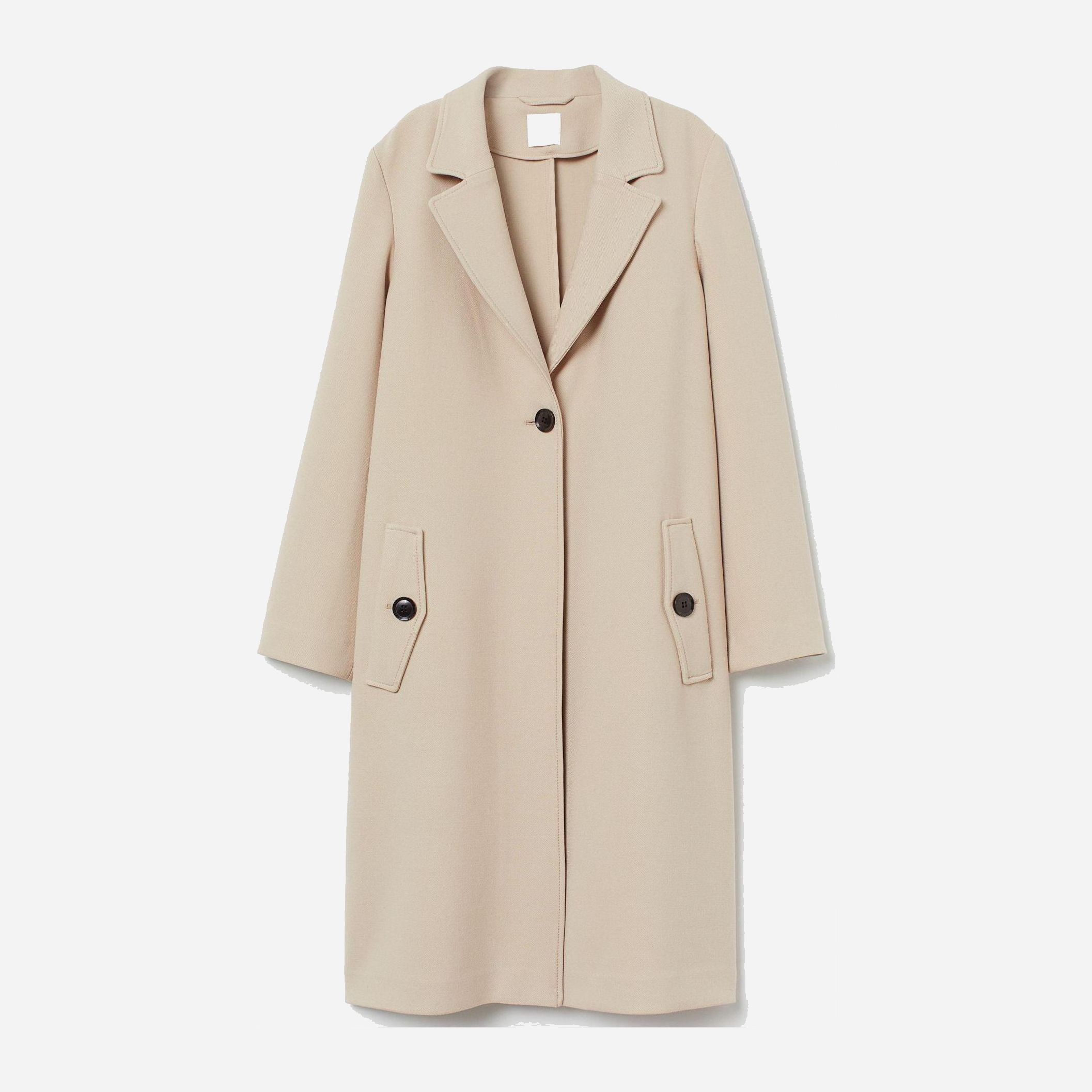 

Пальто H&M 8525131-ACTQ XL Бежевое