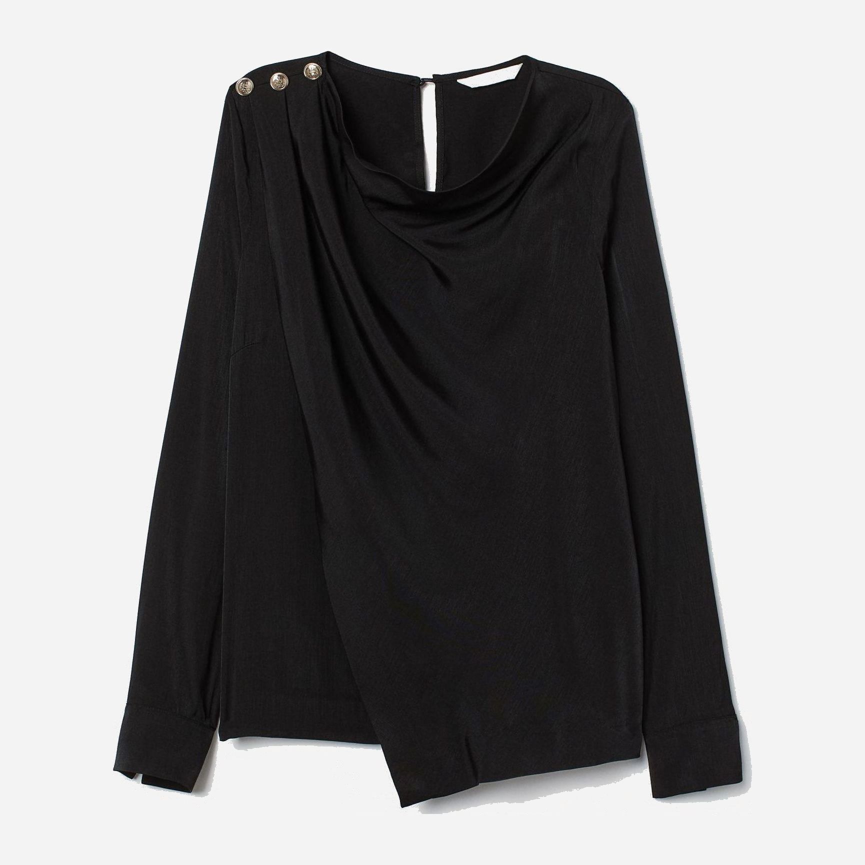 

Блузка H&M 8117610-AAAD 48 Черная
