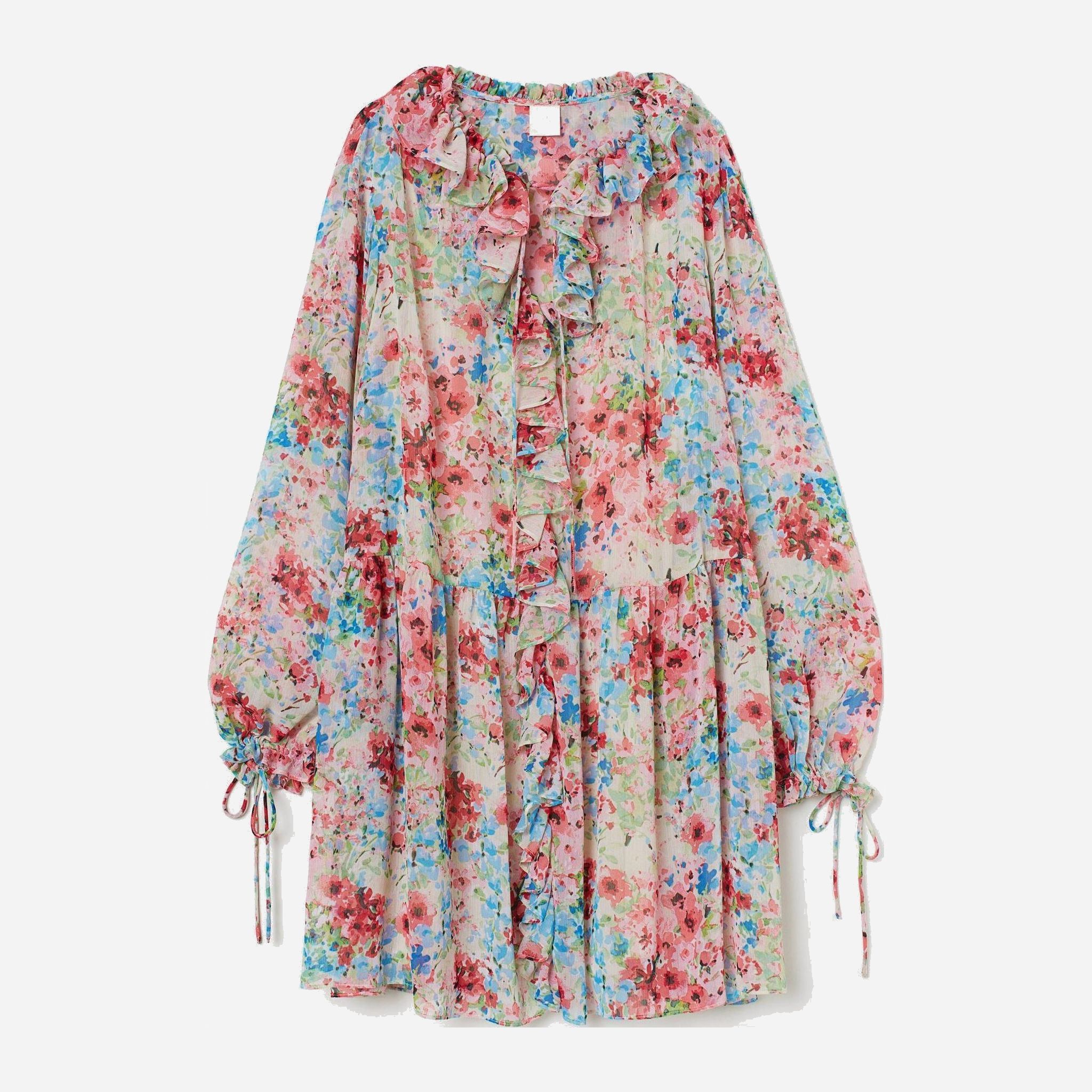 

Платье H&M 8766801-ABSO M Молочное с разноцветным